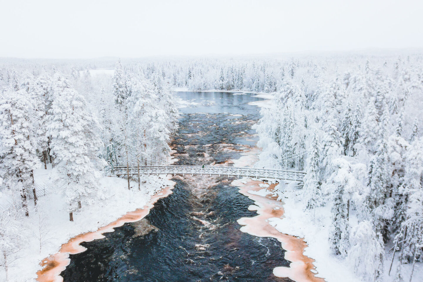 Arctic Circle Hiking Area in winter in Rovaniemi, Finland