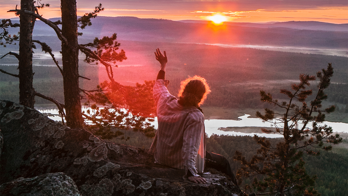 Summer in lapland, Midnight sun