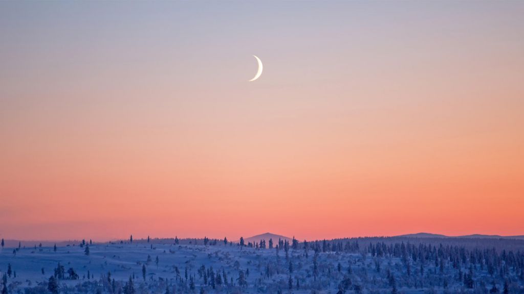 moon in Lapland