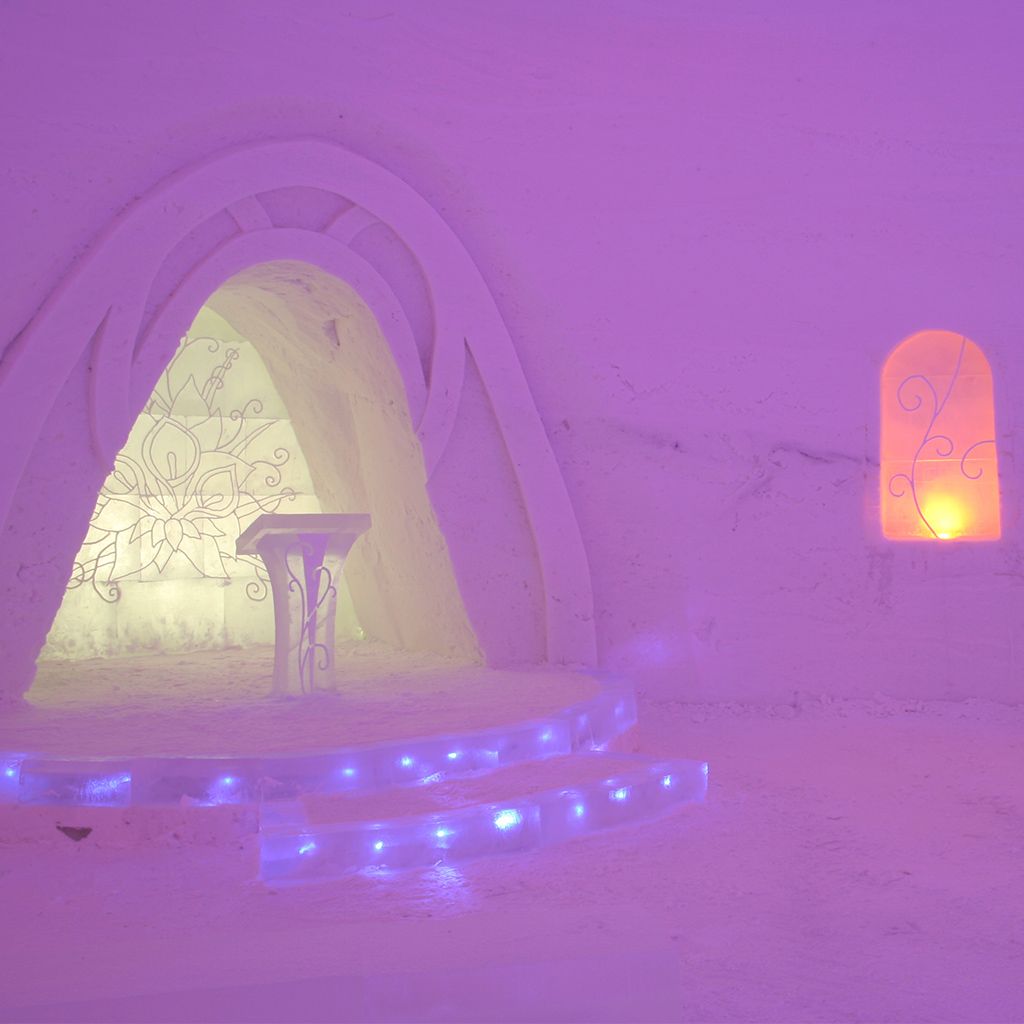 The chapel at Lainio SnowVillage