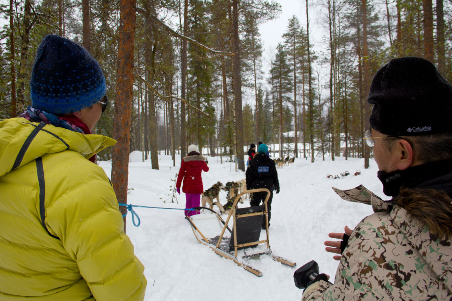 Reality show Seeking the World filming in Finnish Lapland