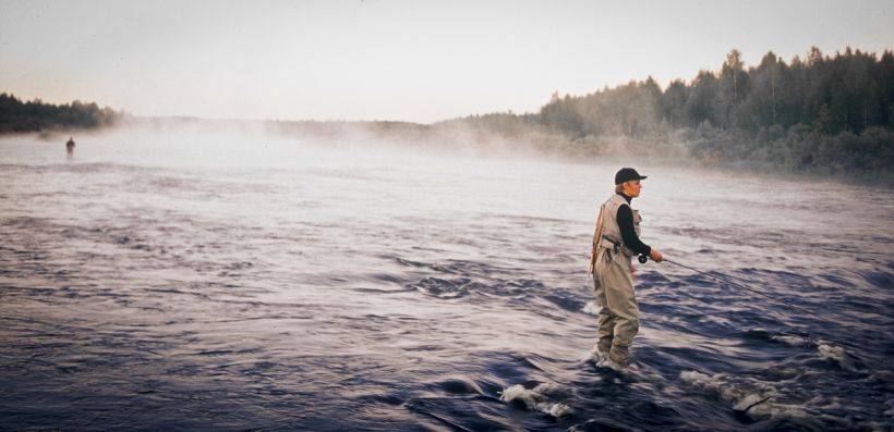 Fishing in foggy weather