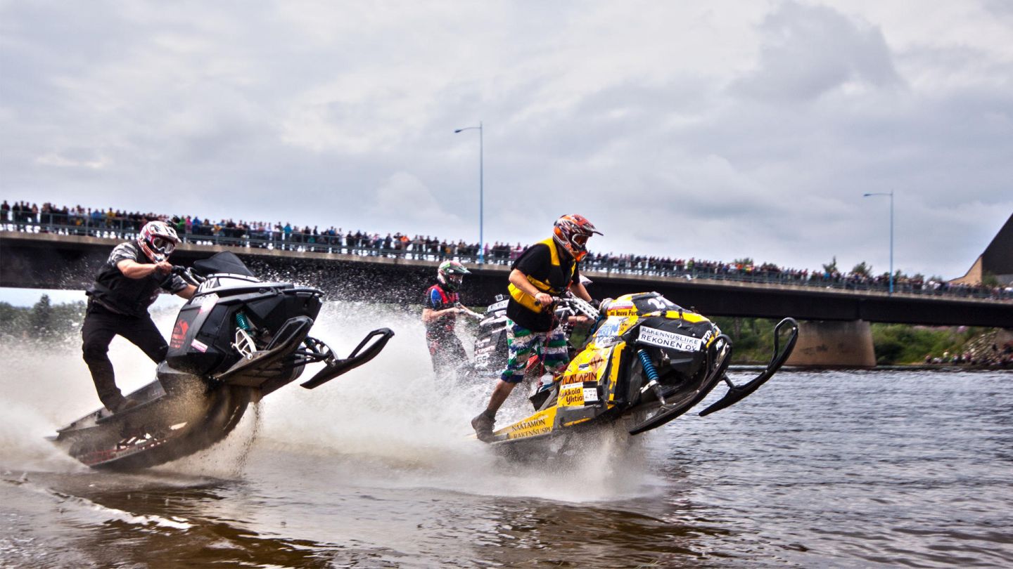 jet skis in Rovaniemi in Lapland