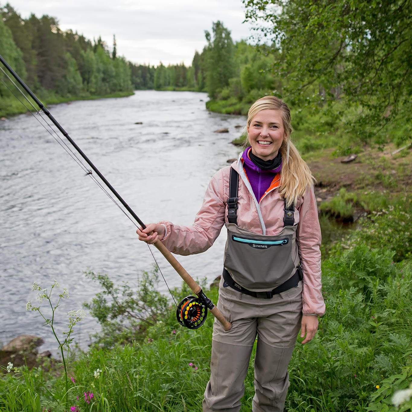 Emilie Björkman, fisherman from Finland