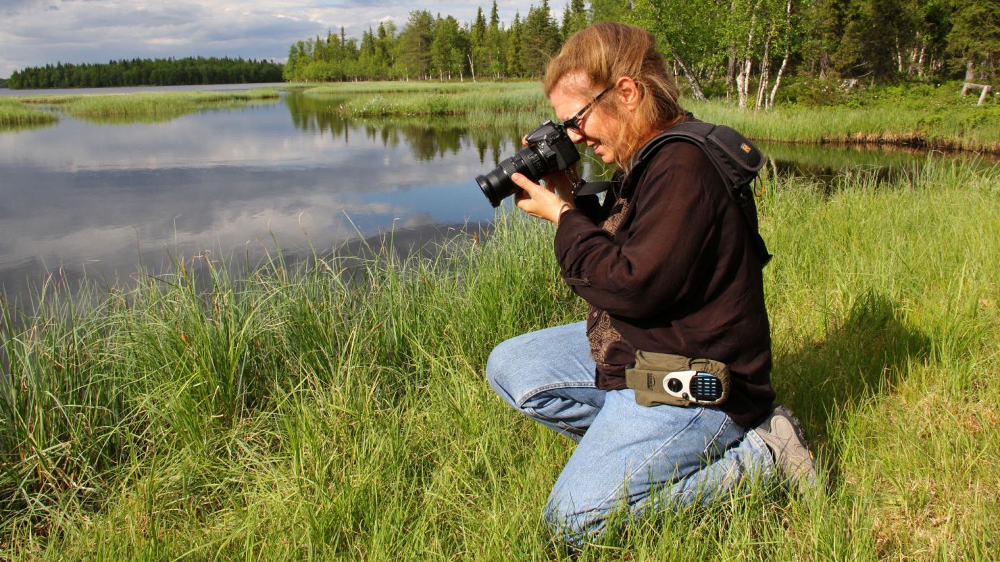 Location scout Lori Balton in Lapand