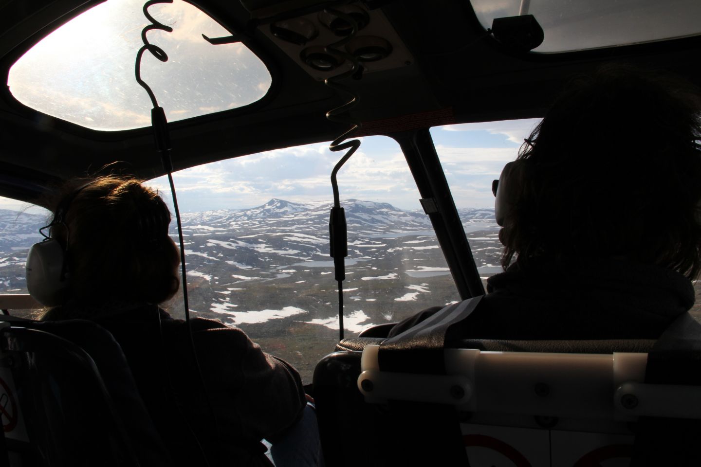 Lori Balton's view of Finnish Lapland from a helicopter