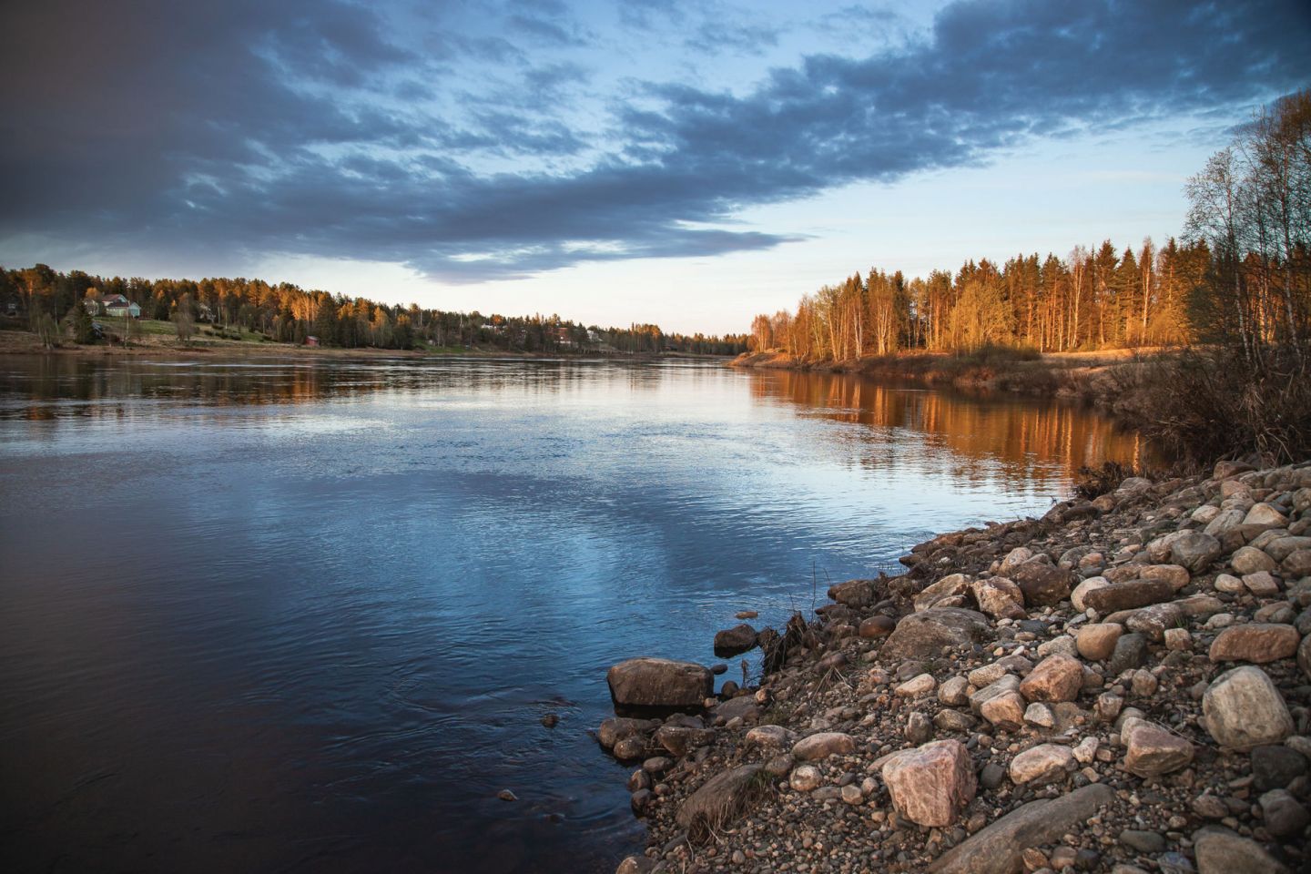 Riverside view from Savukoski, Finland