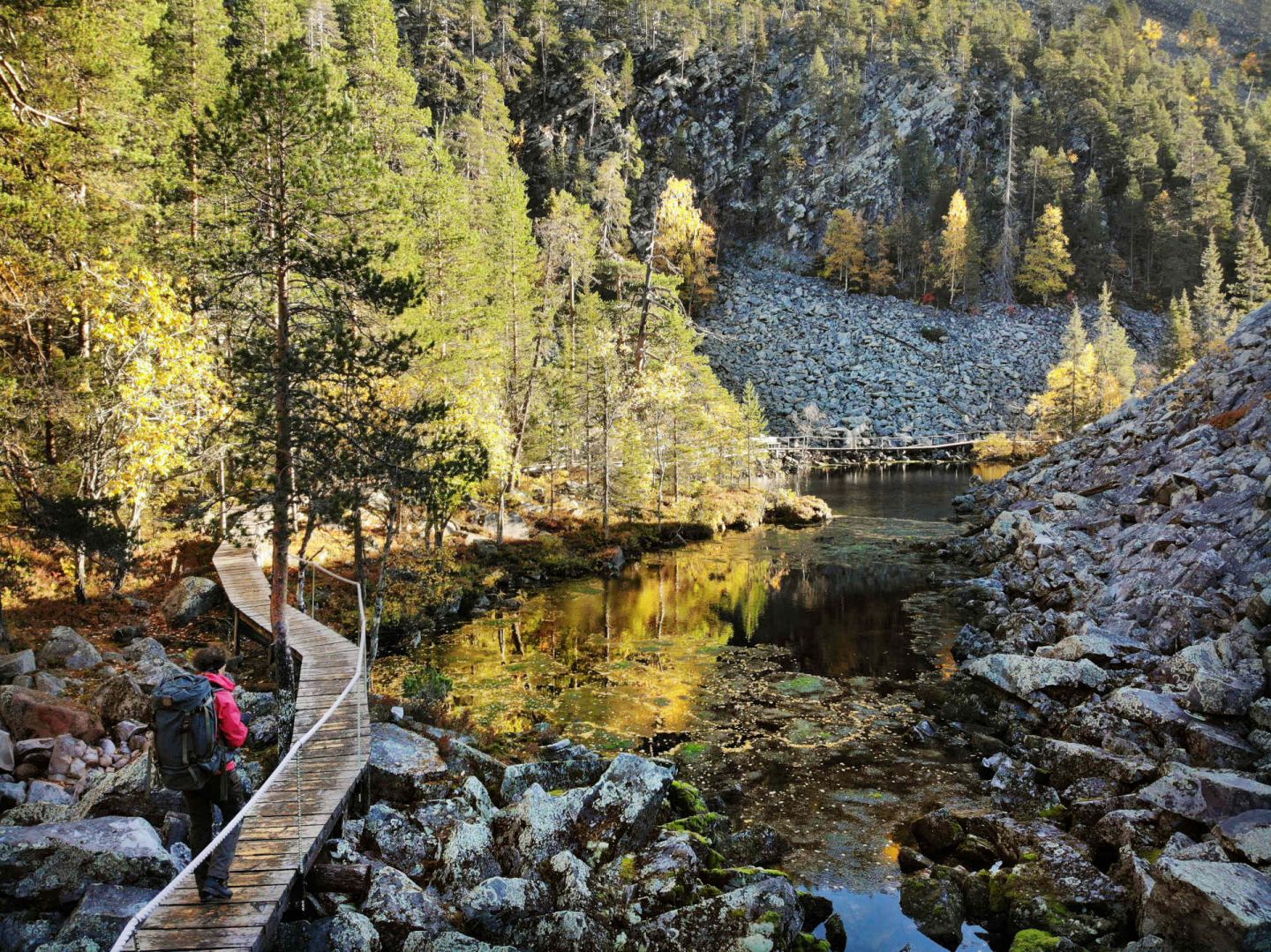 On our way to the Holy Baptism Lake in Pyhä, Finland