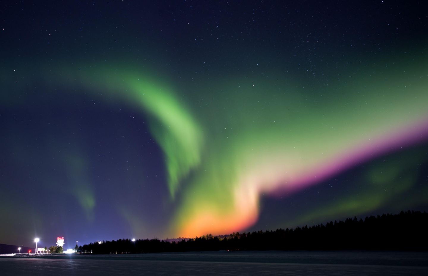 auroras in Lapland