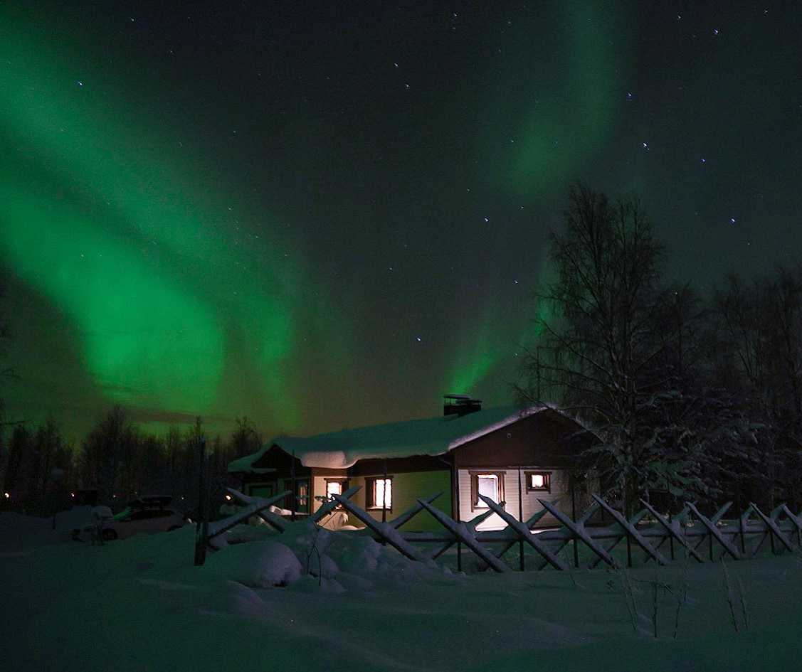 Northern Lights over Finnish Lapland