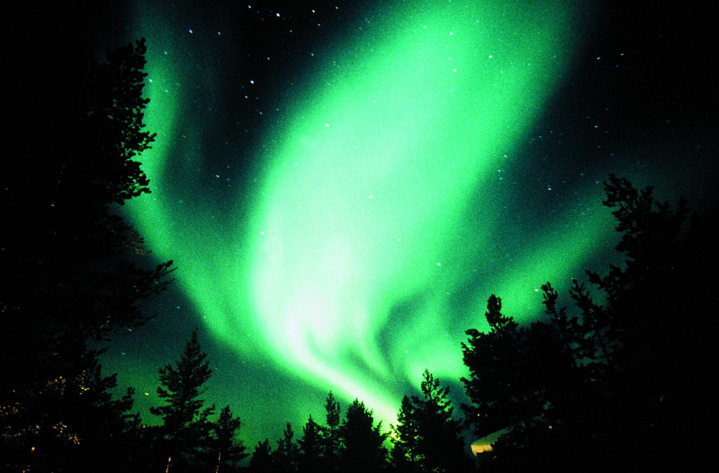 Northern Lights over Finnish Lapland
