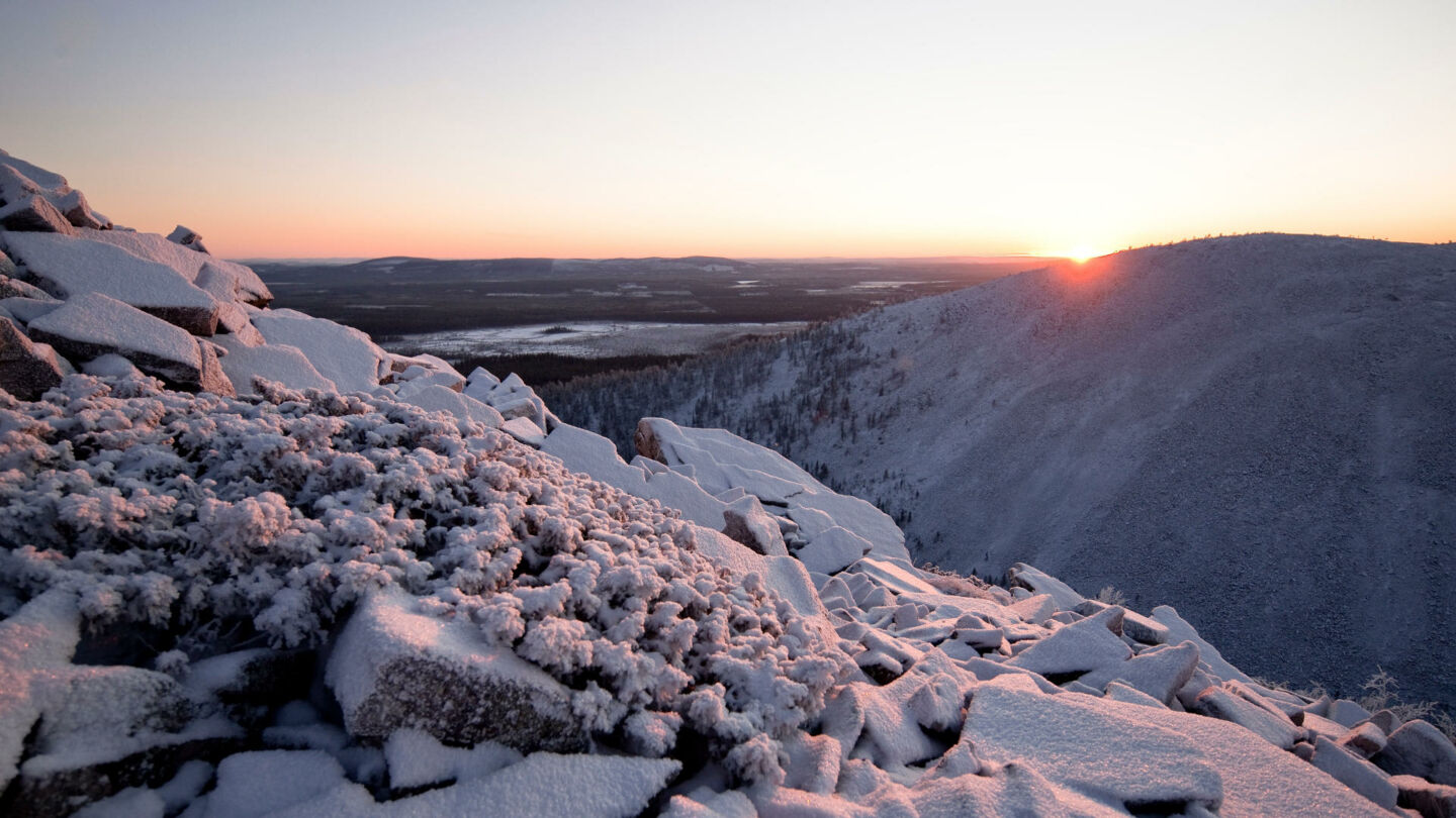 Filming in Finnish Lapland's snow locations