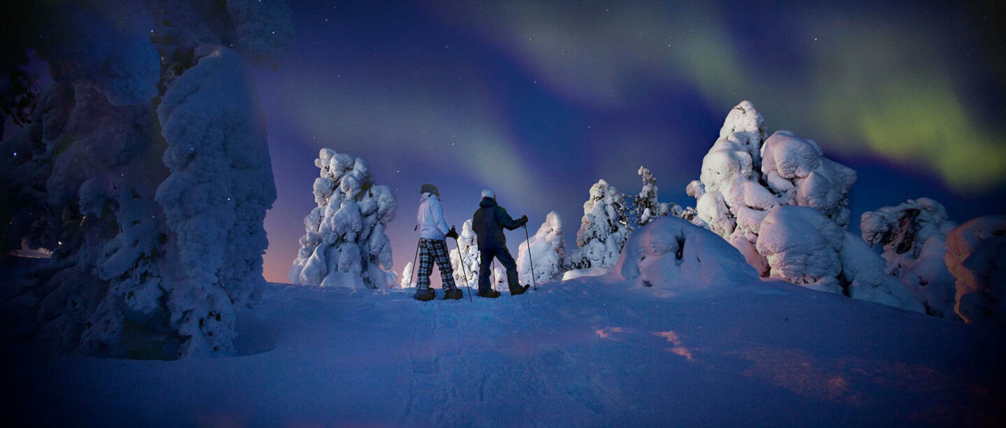 Filming Finland in Polar night means cinematic winter magic