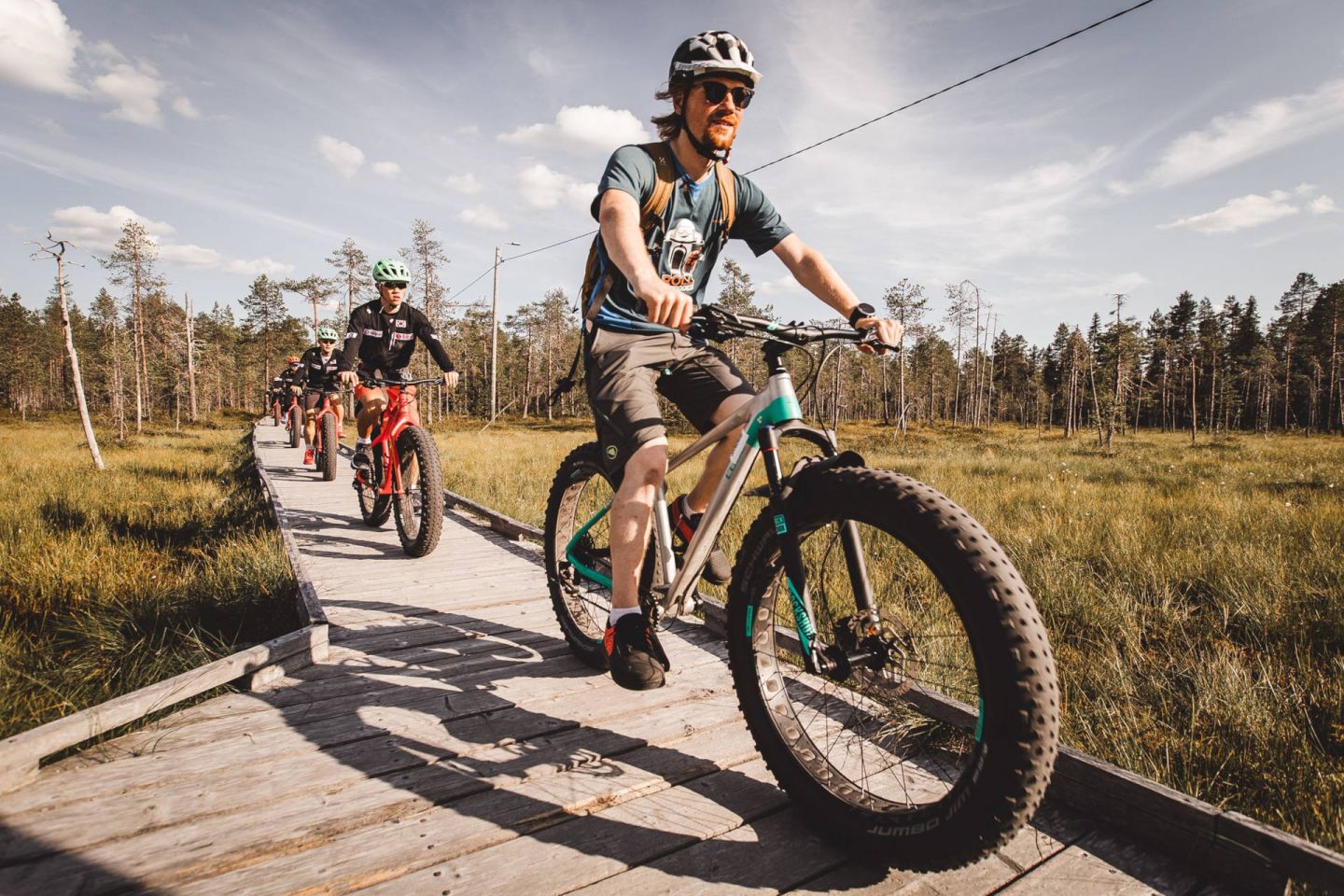 Biking in Rovaniemi, Finland