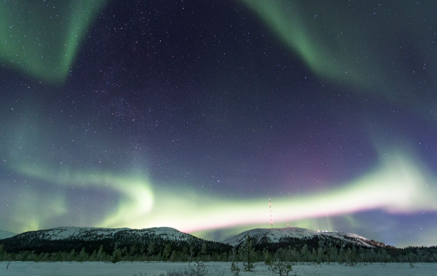 Northern Lights over Pyhä-Luosto, Finland