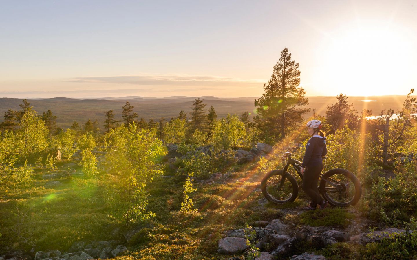 Biking in Salla, Finland