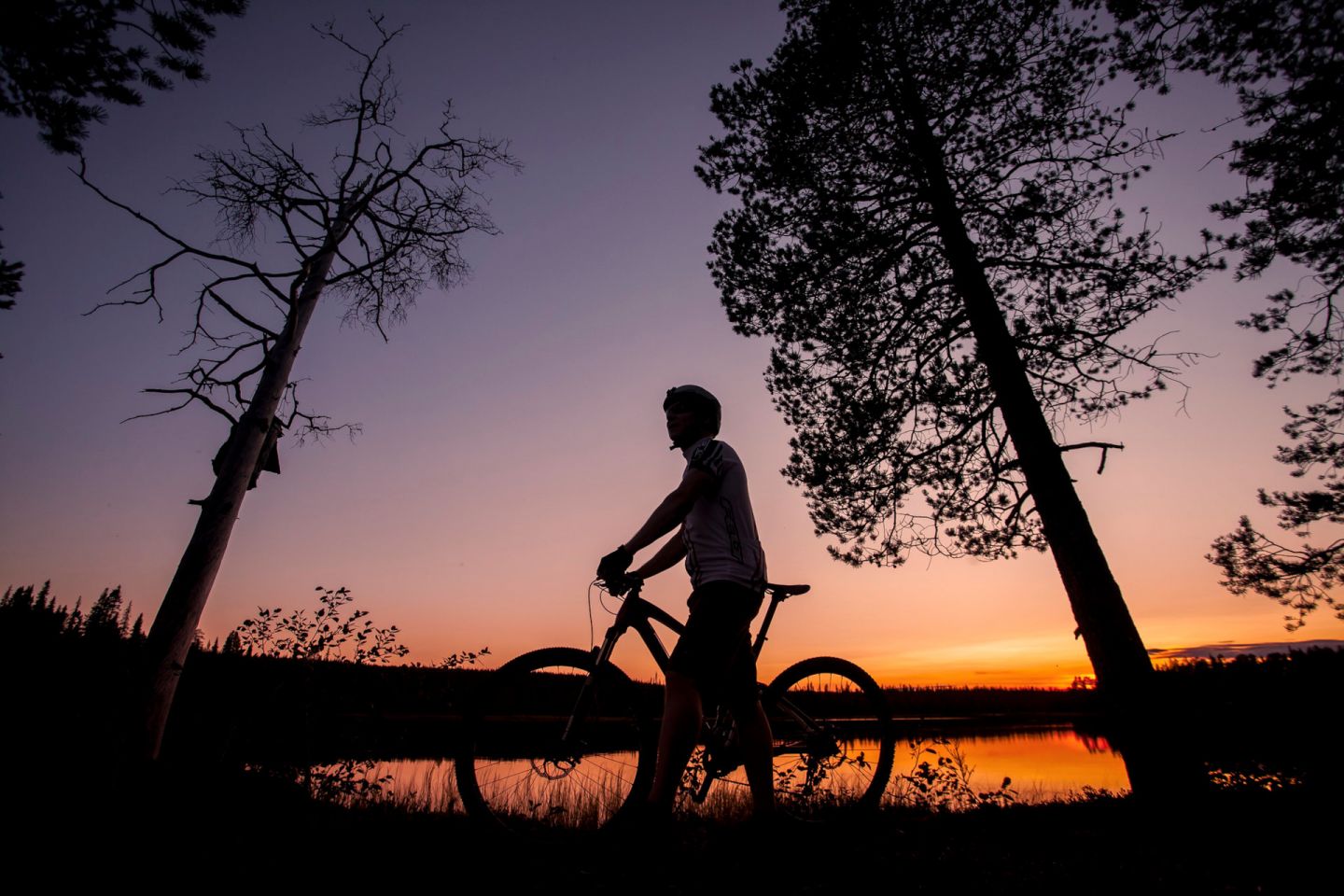 Biking in Savukoski, Finland