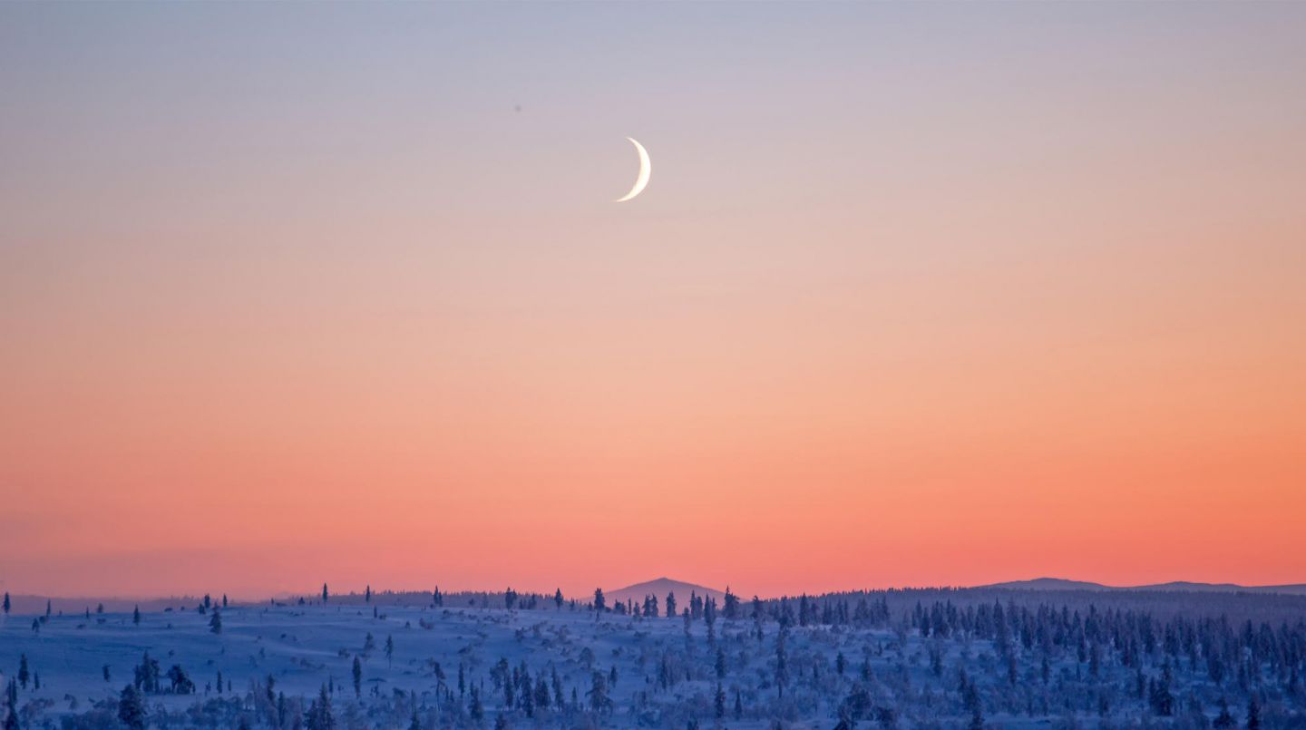 Pastel Polar night & moon