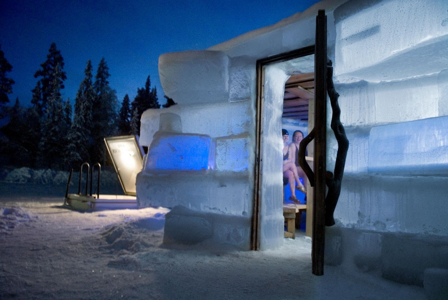 Ice Sauna in Ruka, Finland