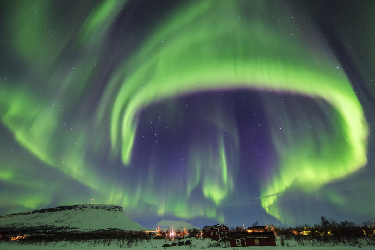 Northern Lights over Enontekiö, Finland, a stand-in location for Arctic settings