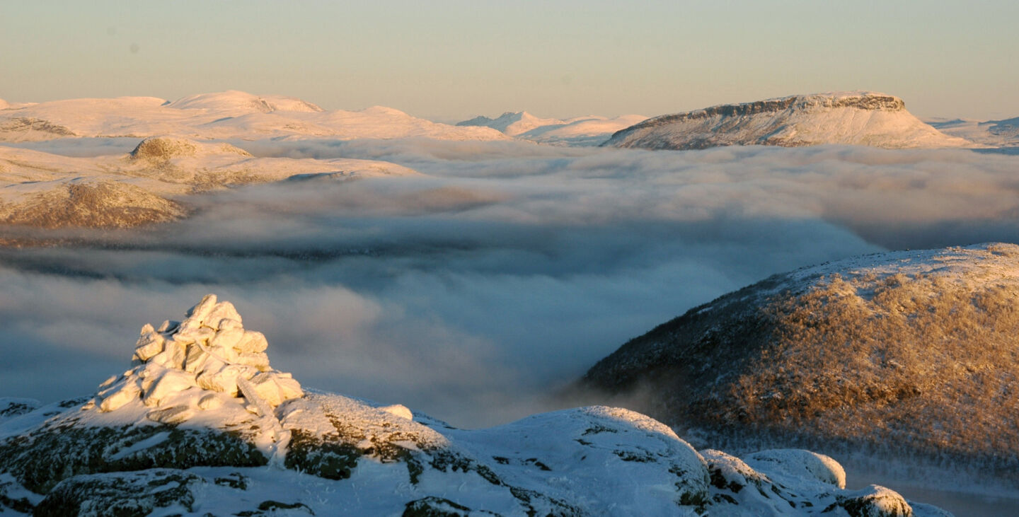 Enontekiö in winter, a stand-in location for Norway