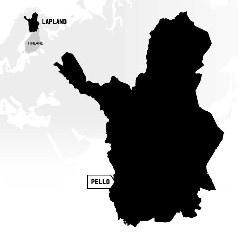 Pello in Lapland map location