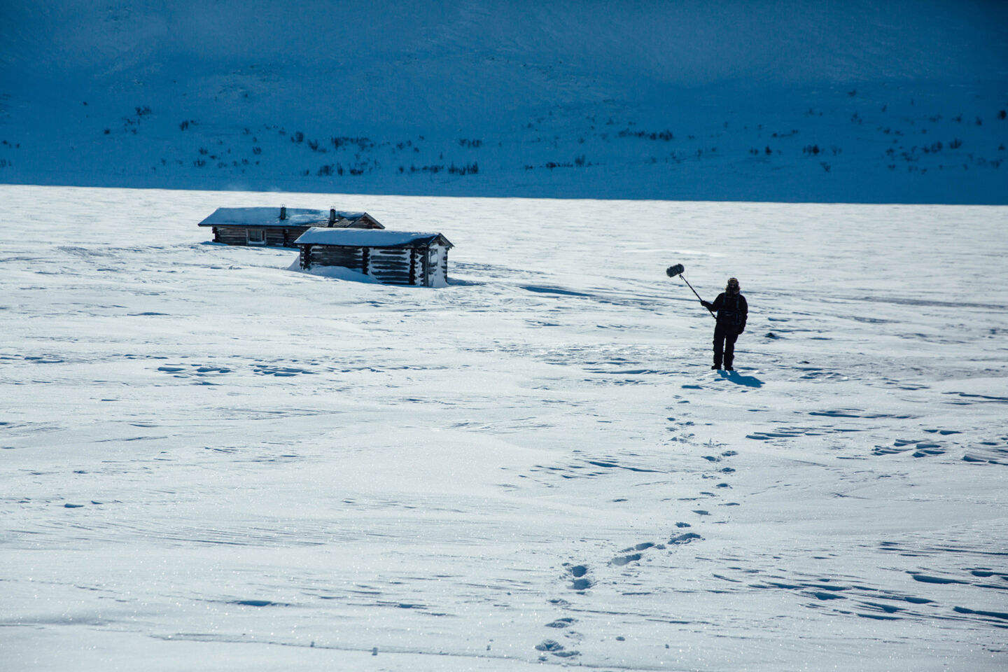 Filming in winter gear