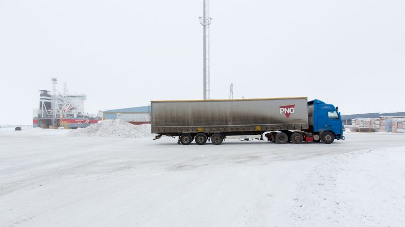 Lapland arctic truck platooning
