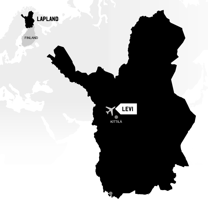 Levi in Lapland map location