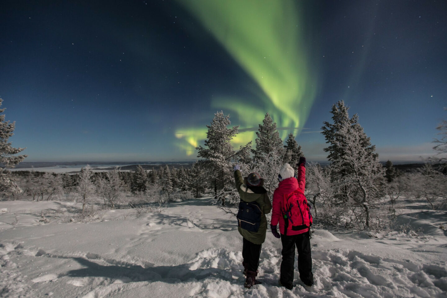 Northern Lights over Inari-Saariselkä, Finland