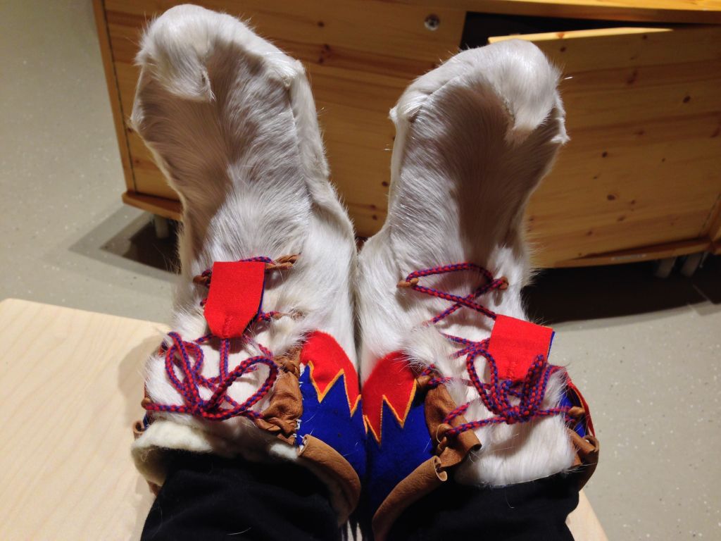 Raindeer boots culture in lapland