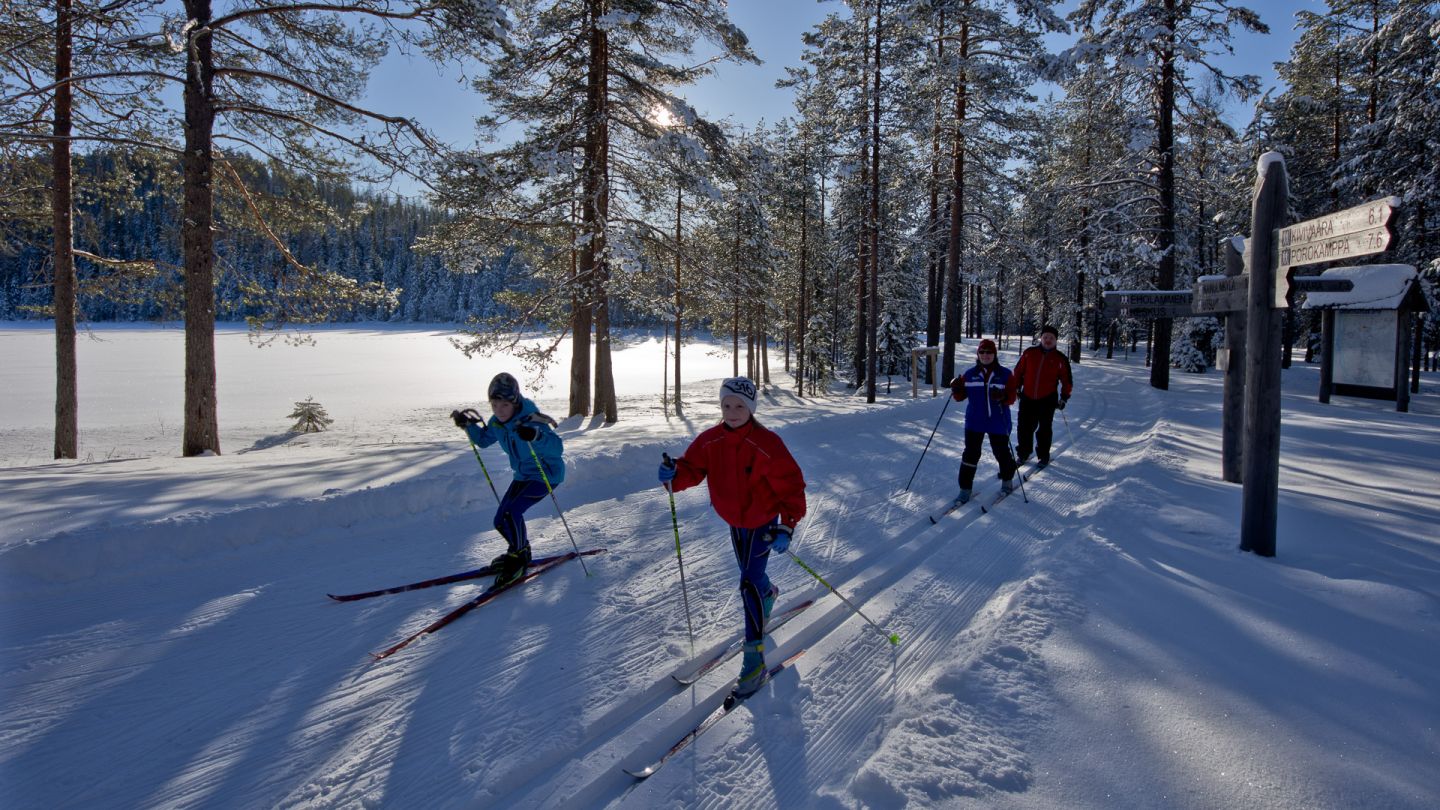 Winter skiing in Aavasaksa - Ylitornio, Finland