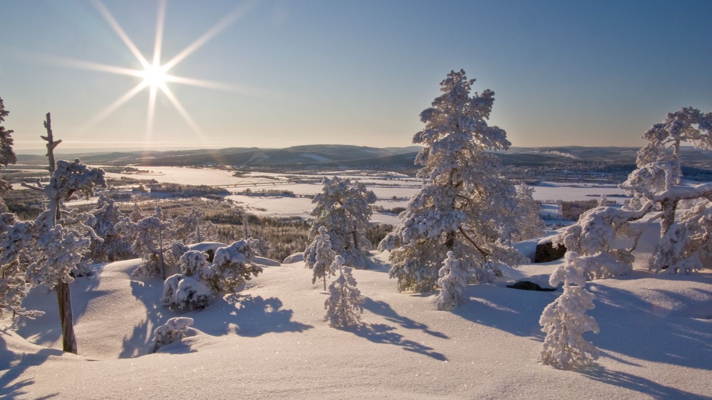 Winter sun in Aavasaksa - Ylitornio, Finland