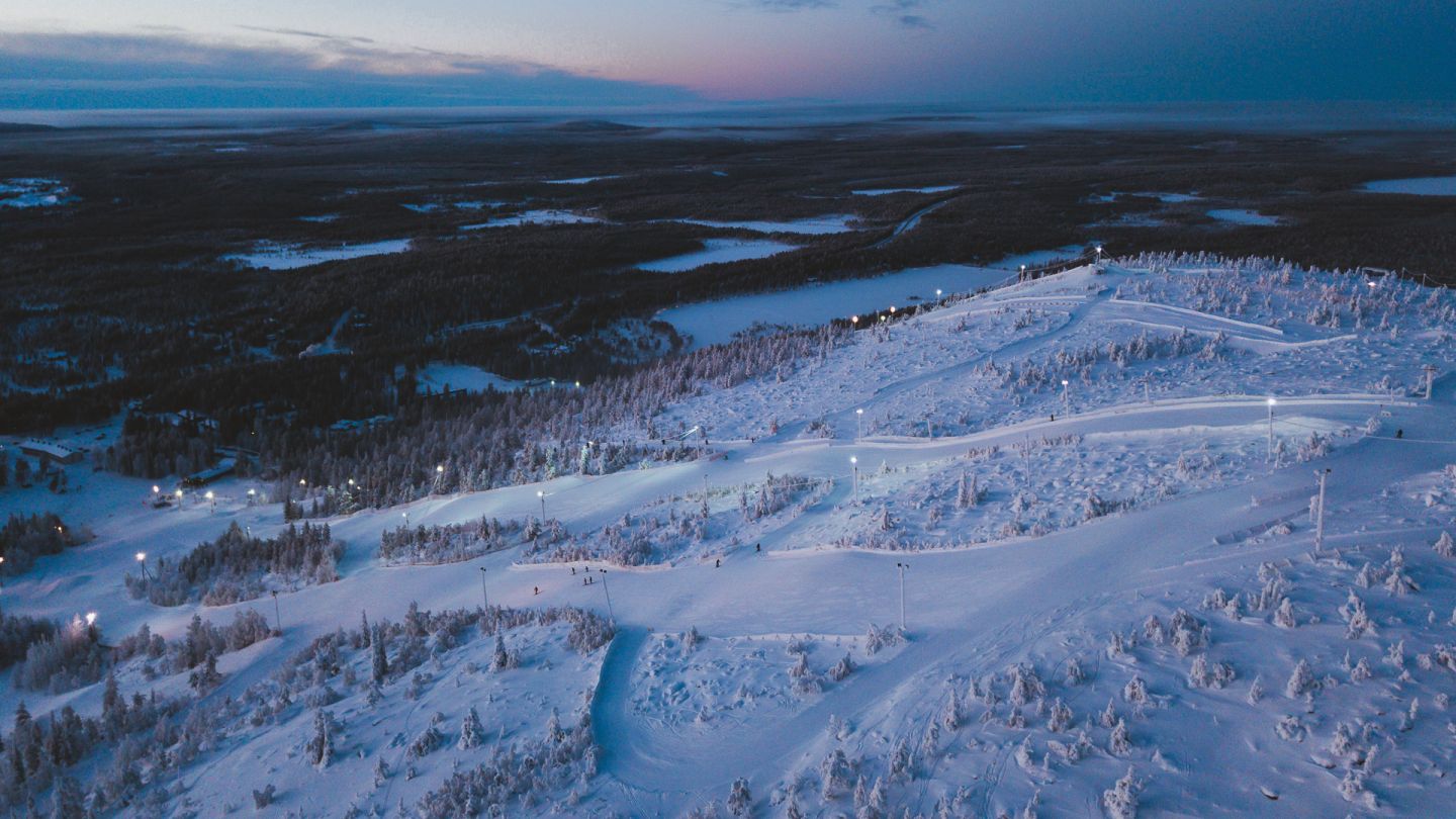 Winter view in Salla, Lapland