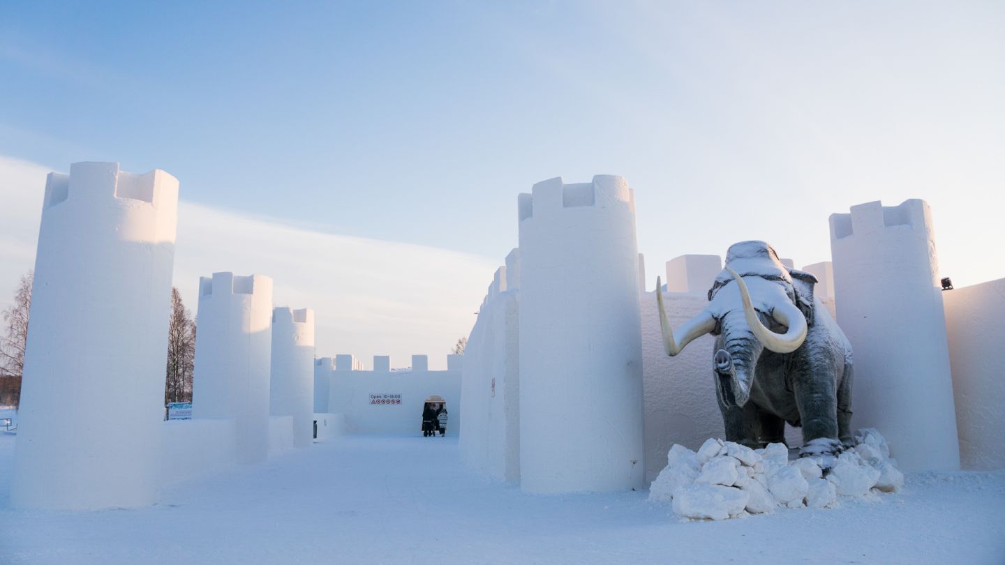 Ice castle in Kemi, Finland