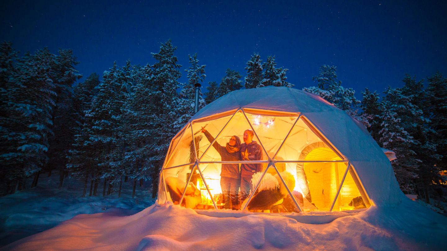 Glamping in Muonio, Finland