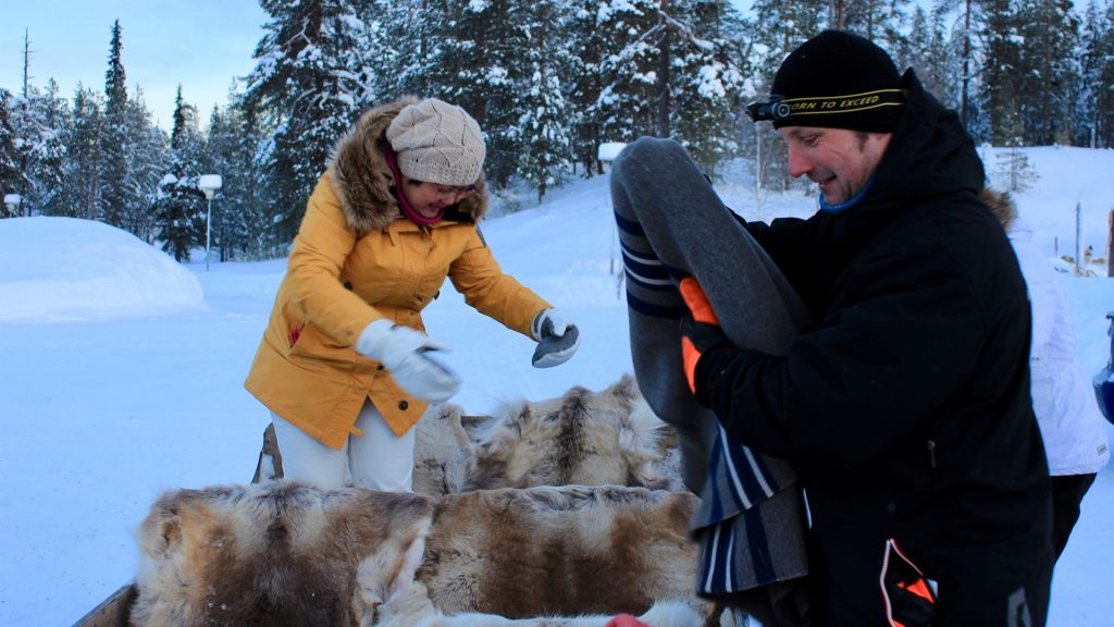 Jarko Kallioinen sesonkityö Lapissa safariin valmistautuminen