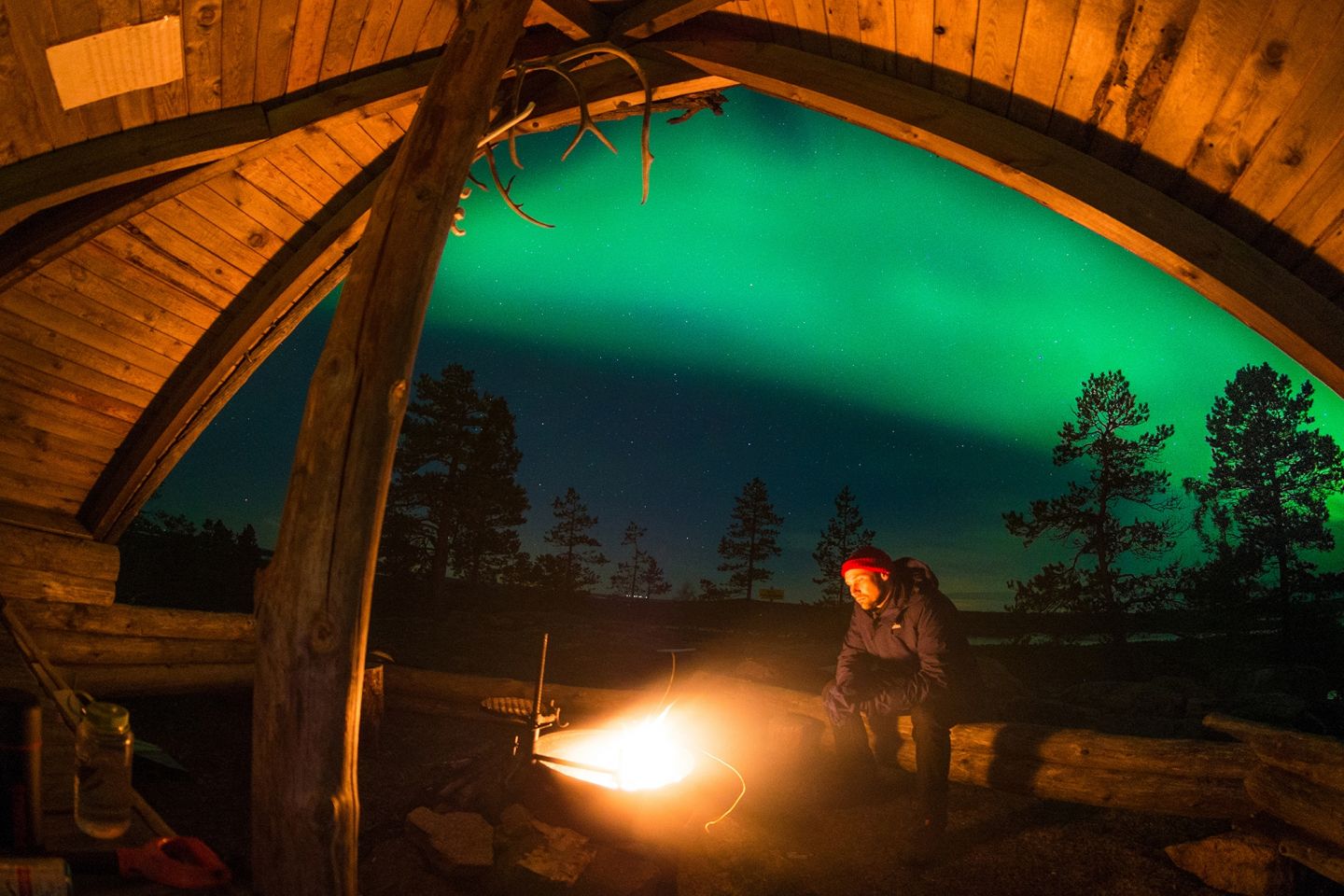 Laavu valokuvaus lapissa