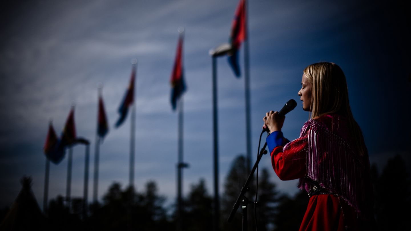At the Sami music festival, Ijahis Idja in Lapland