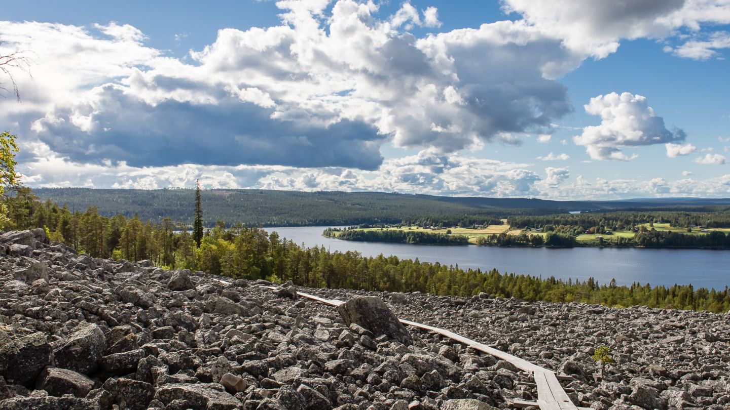 Rocky fell in Kemijärvi Finnish Lapland