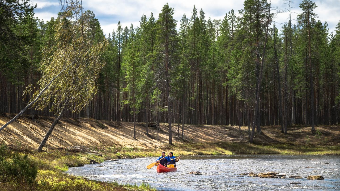 Canoeing in Lapland