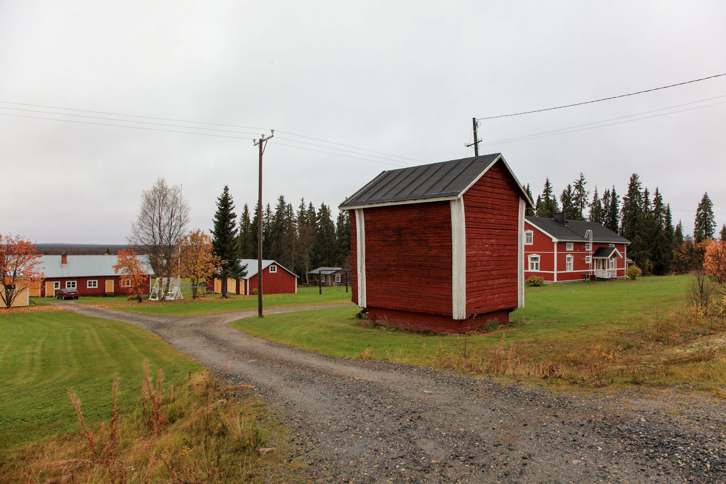 Countryside in autumn in Muonio Lapland