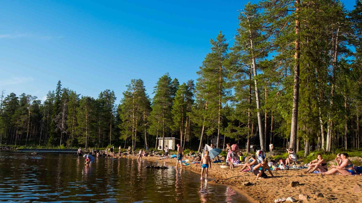 Beaches in Finland, Rovaniemi - Norvajärvi