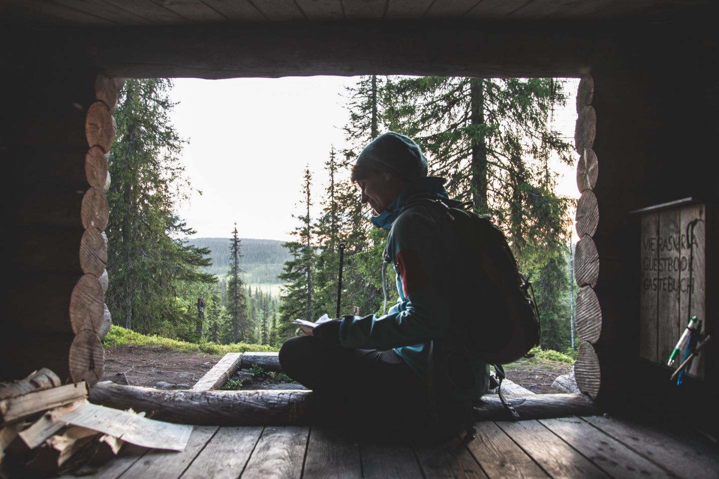 Enjoying the summer in Riisitunturi National Park in Posio, Finland