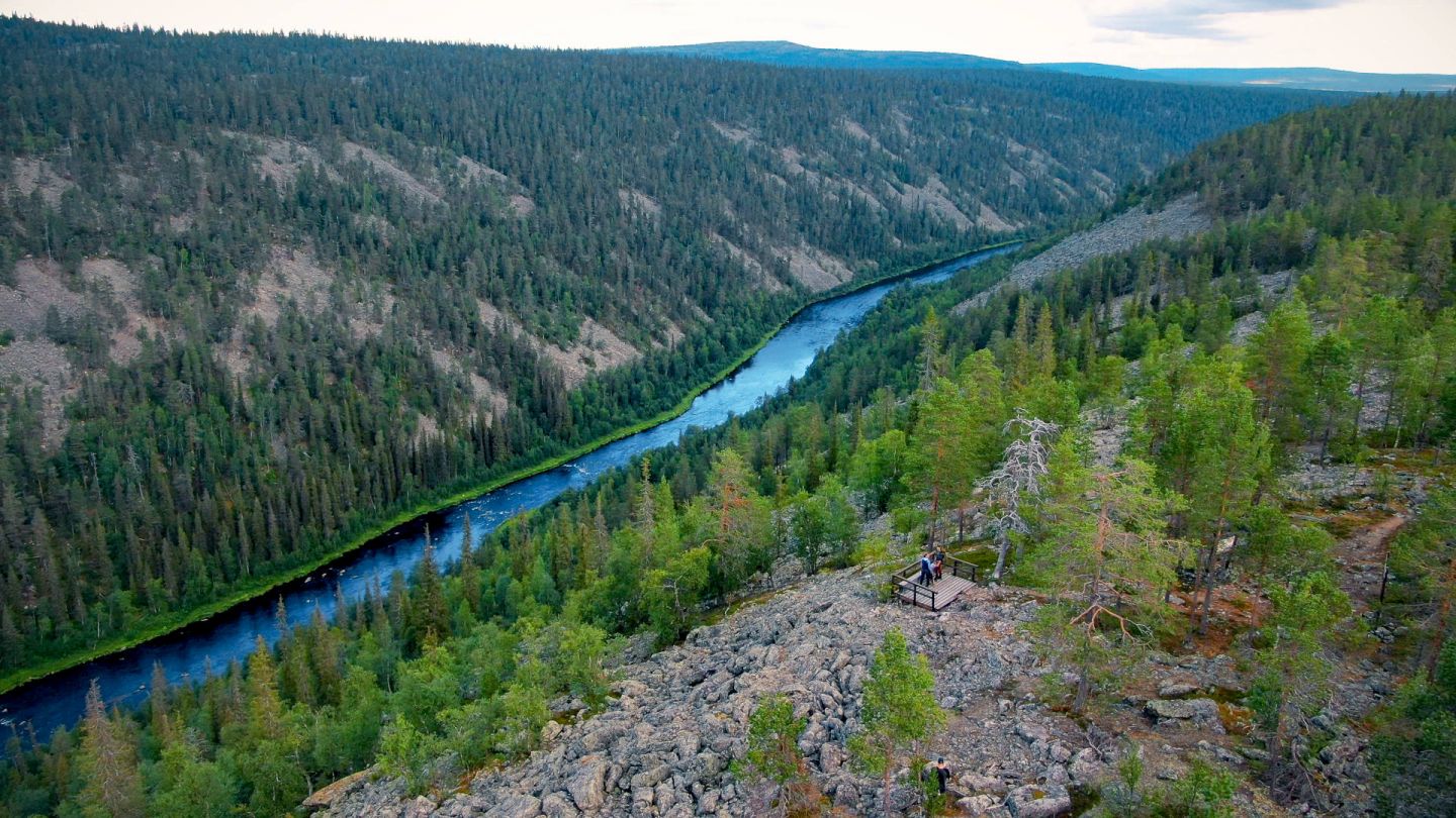 The Nuortti River Gorge in Savukoski, Finland