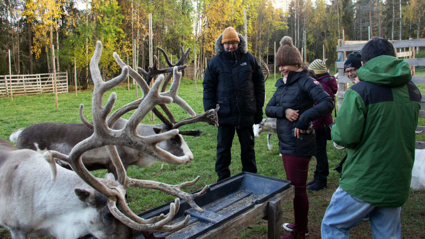 On location in Lapland during the 2018 spring fam tour