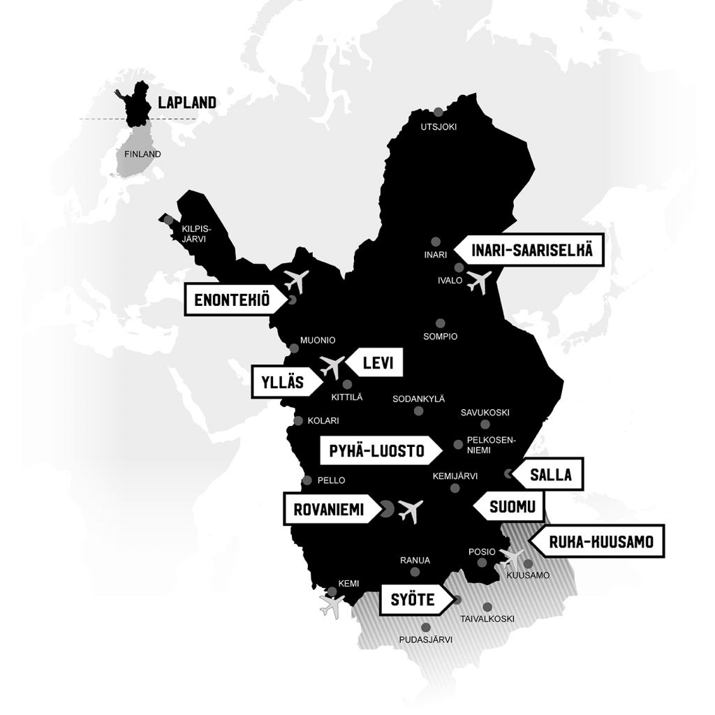 lapland tourist map