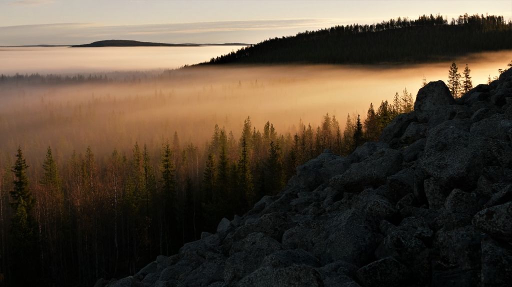 Sunrise hills - Lapland wilderness photographer