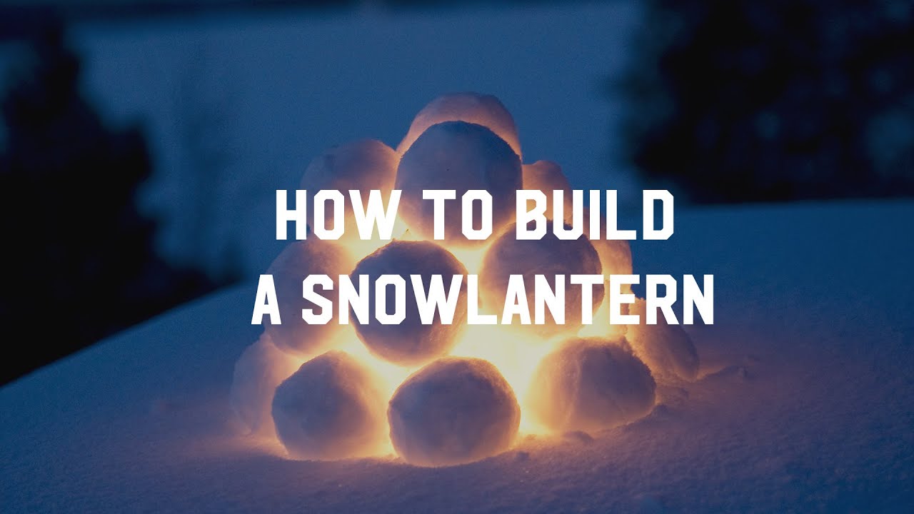 How to build a Lapland snow lantern