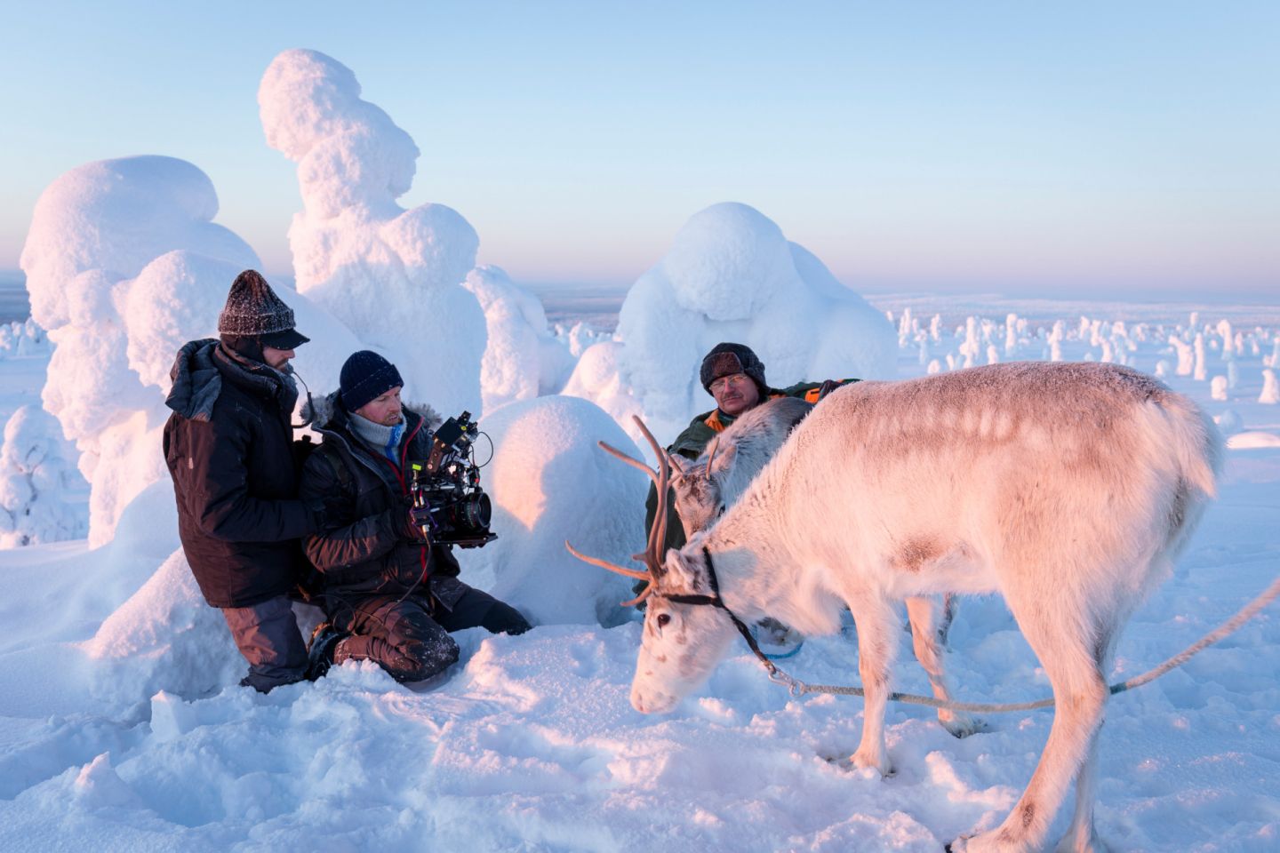 Behind the scenes of reindeer film Ailo's Journey in Lapland, Finland